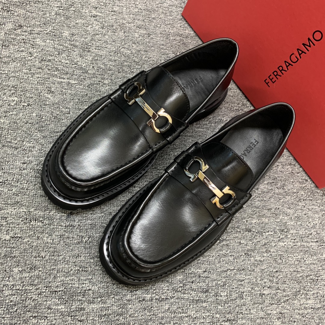 Ferragamo Style Leather Men's Shoes Men's Shoes Men's Shoes detail image 3 from source 783391