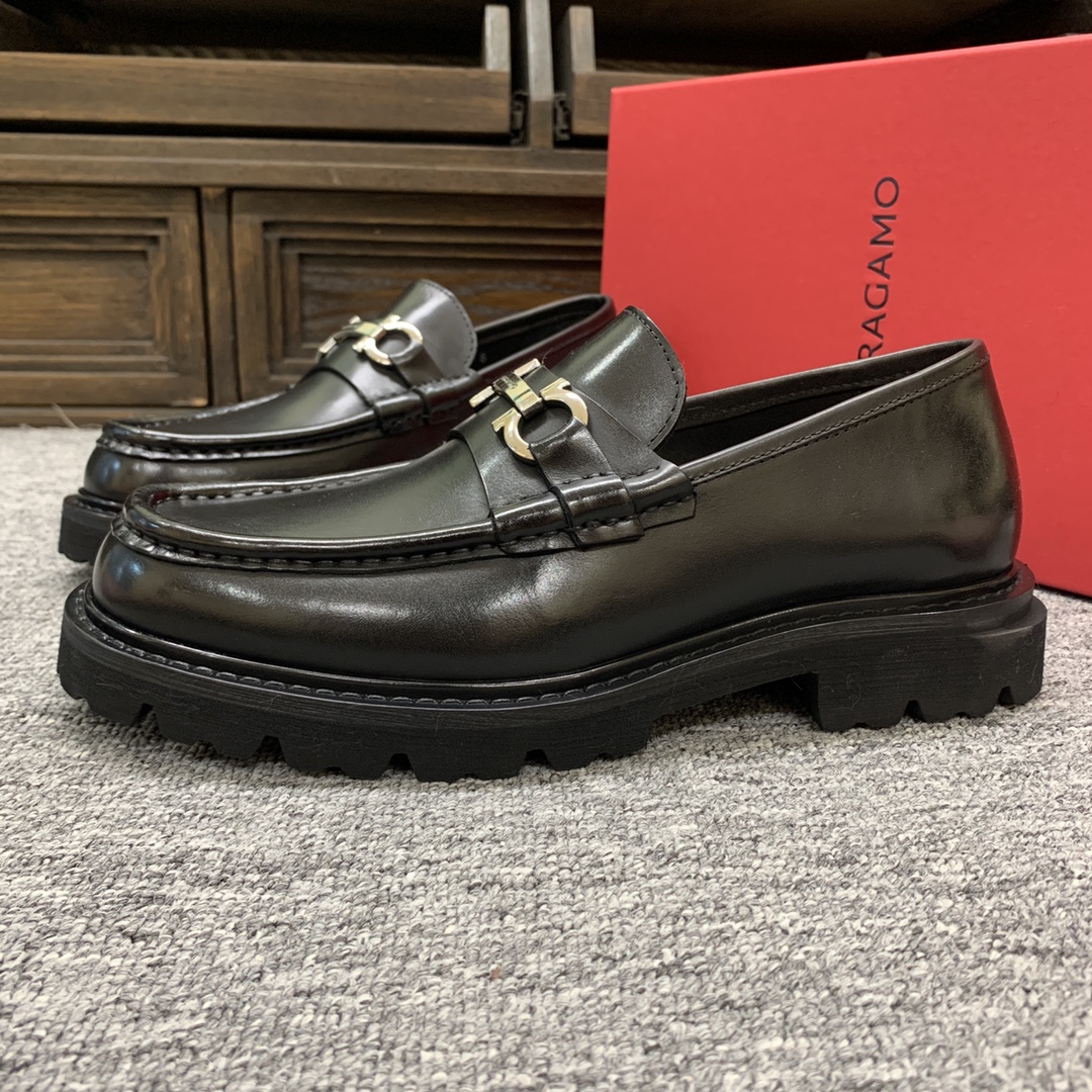 Ferragamo Style Leather Men's Shoes Men's Shoes Men's Shoes detail image 4 from source 783391