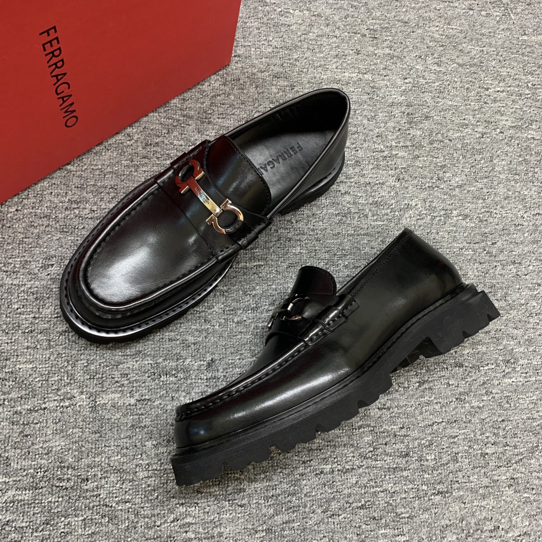 Ferragamo Style Leather Men's Shoes Men's Shoes Men's Shoes detail image 6 from source 783391