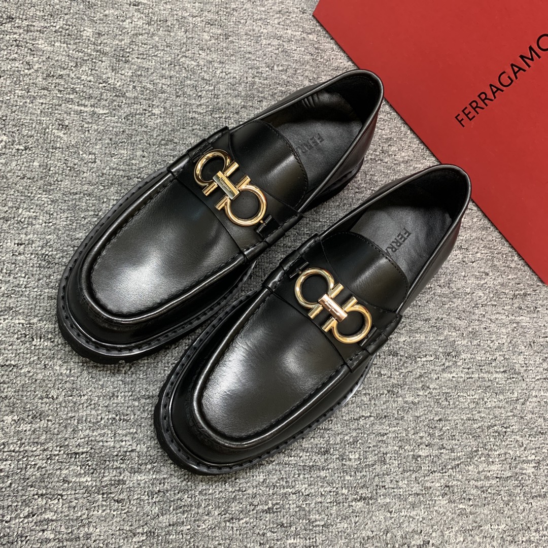 Ferragamo Style Leather Men's Shoes Men's Shoes Men's Shoes detail image 3 from source 783396