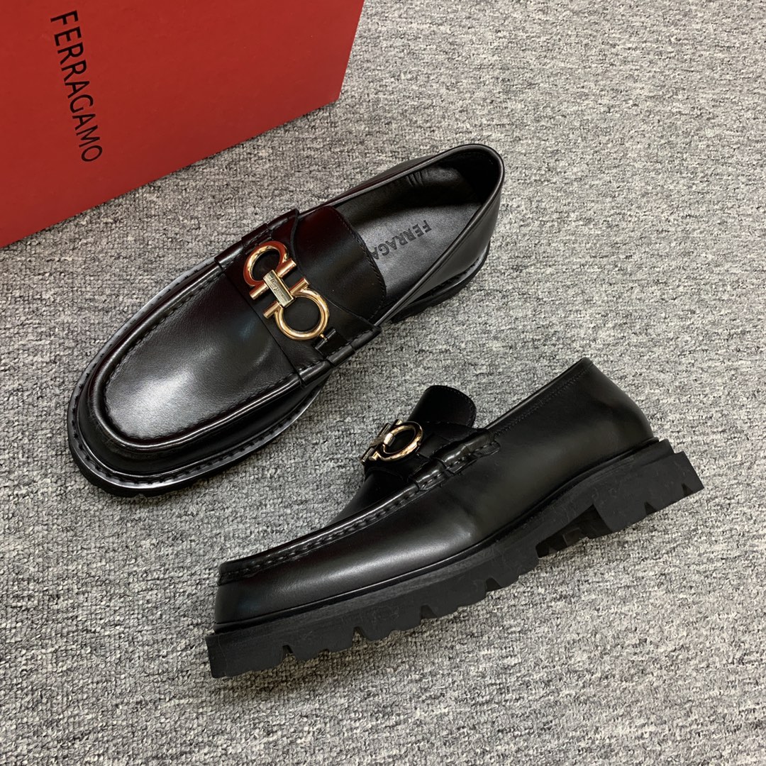 Ferragamo Style Leather Men's Shoes Men's Shoes Men's Shoes detail image 6 from source 783396