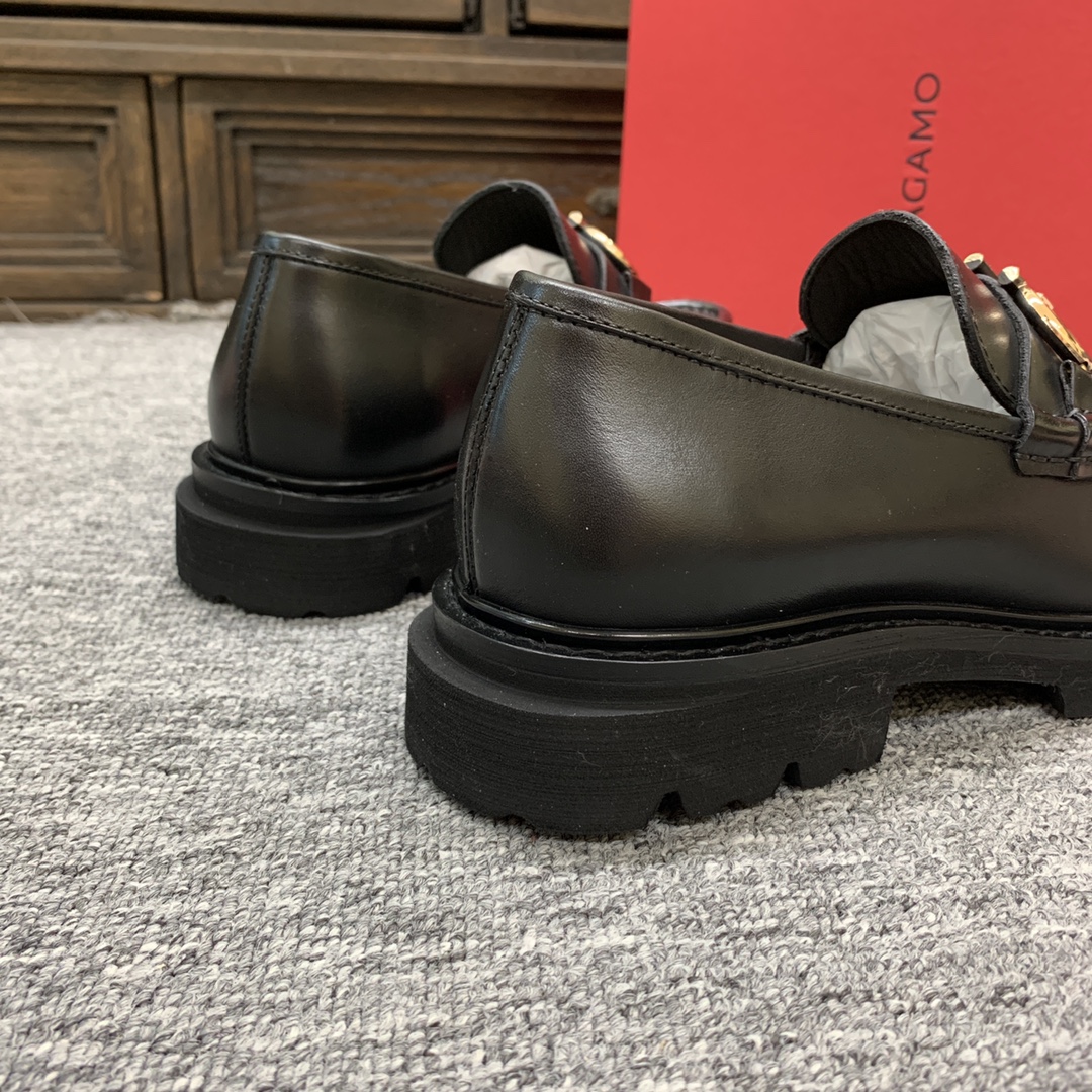 Ferragamo Style Leather Men's Shoes Men's Shoes Men's Shoes detail image 9 from source 783396