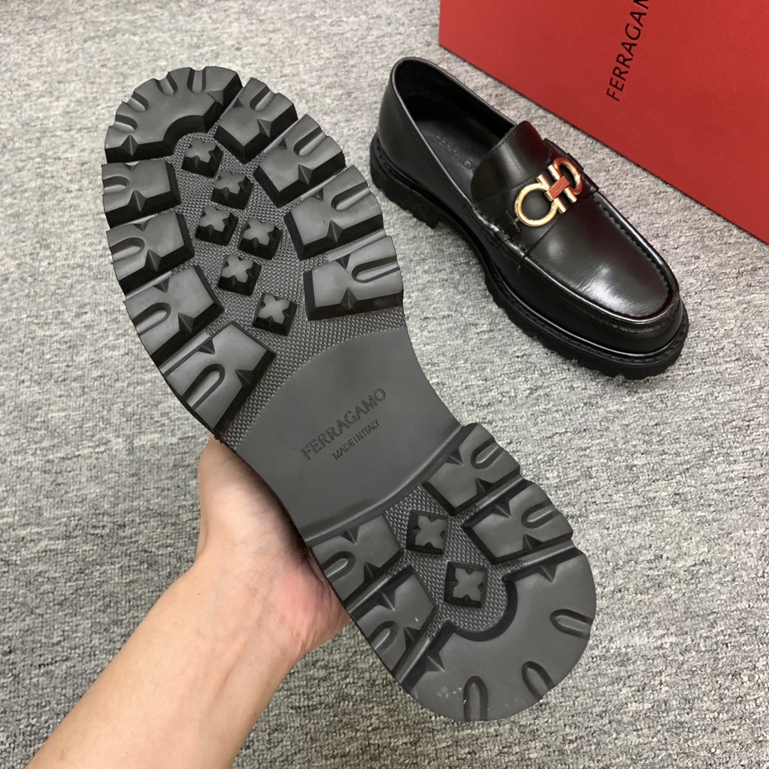 Ferragamo Style Leather Men's Shoes Men's Shoes Men's Shoes detail image 7 from source 783396