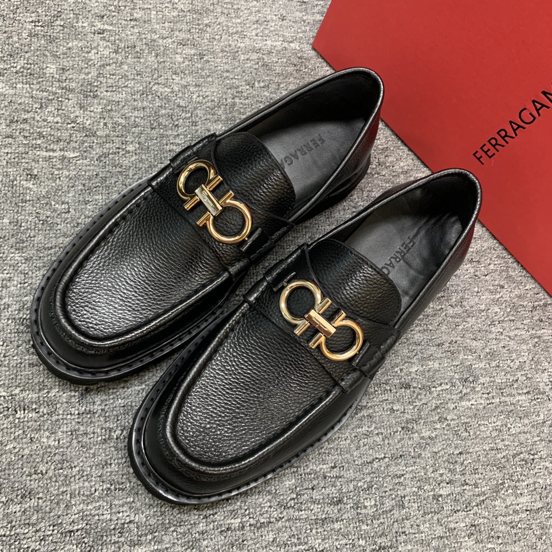 Ferragamo Style Leather Men's Shoes Men's Shoes Men's Shoes detail image 3 from source 783388
