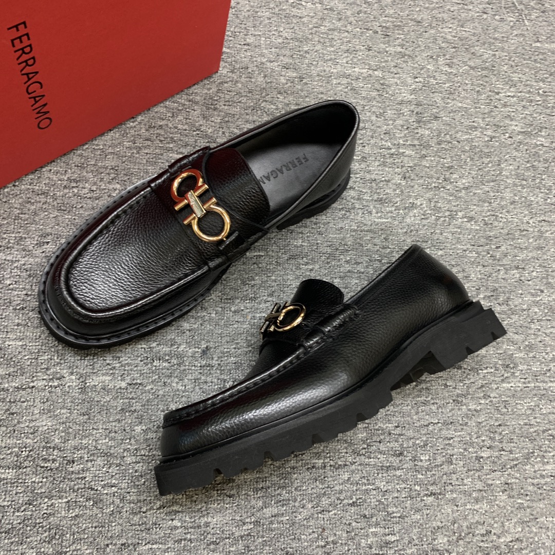 Ferragamo Style Leather Men's Shoes Men's Shoes Men's Shoes detail image 6 from source 783388