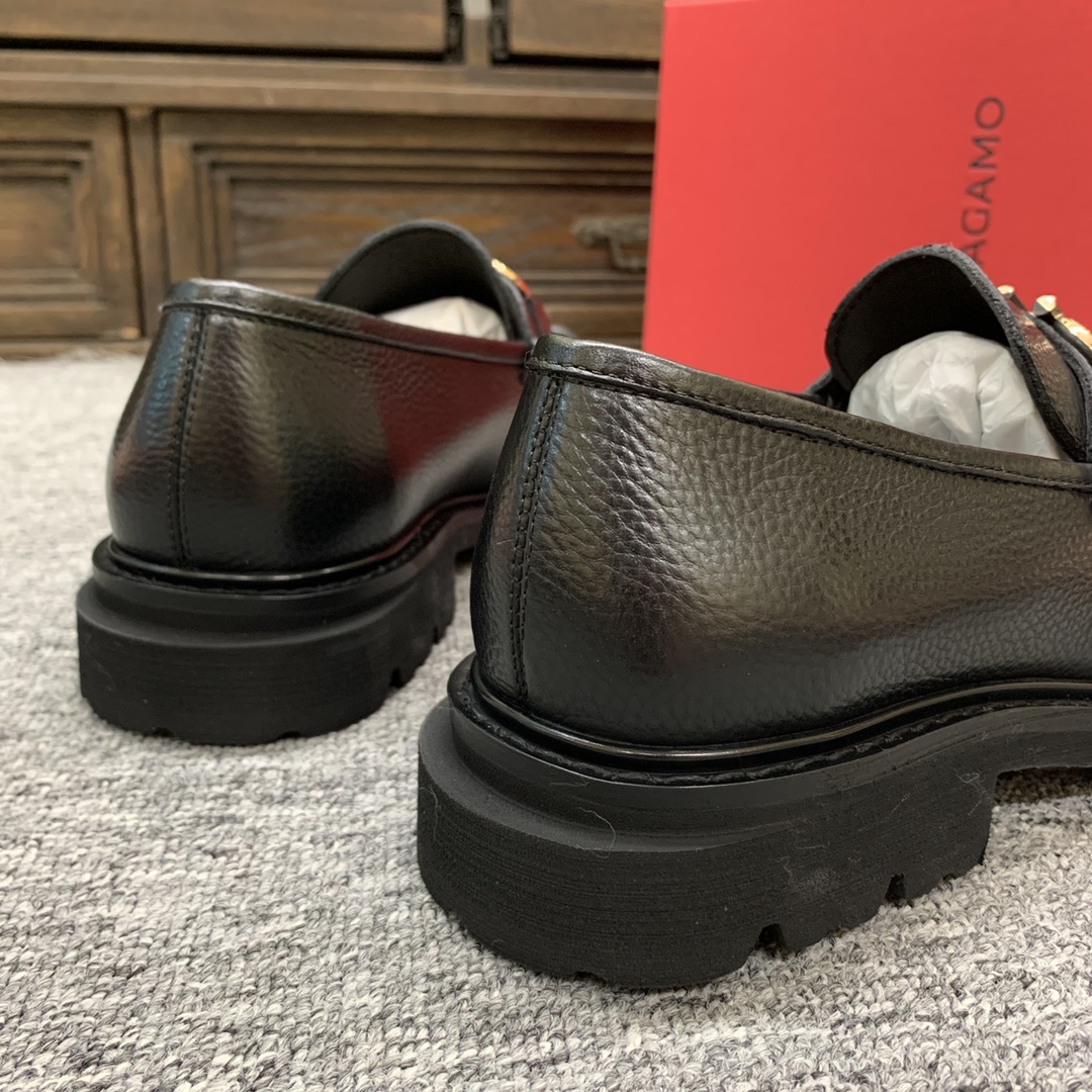 Ferragamo Style Leather Men's Shoes Men's Shoes Men's Shoes detail image 9 from source 783388