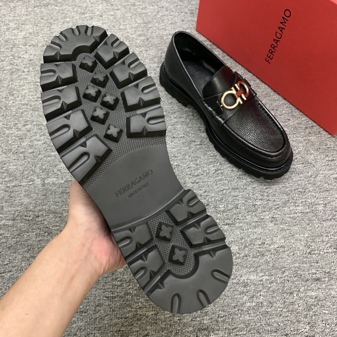 Ferragamo Style Leather Men's Shoes Men's Shoes Men's Shoes detail image 7 from source 783388
