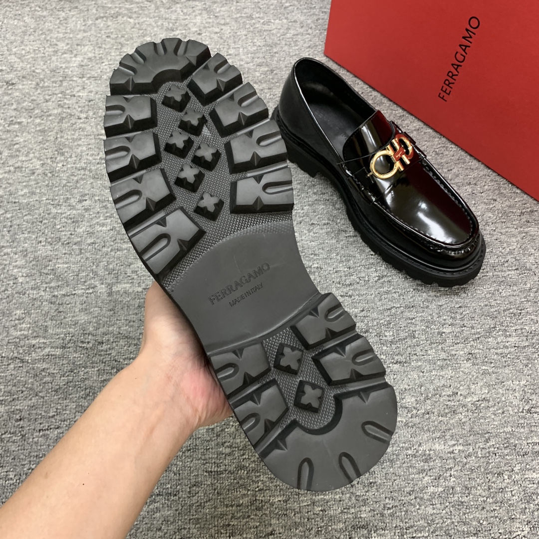 Ferragamo Style Leather Men's Shoes Men's Shoes Men's Shoes detail image 7 from source 783387