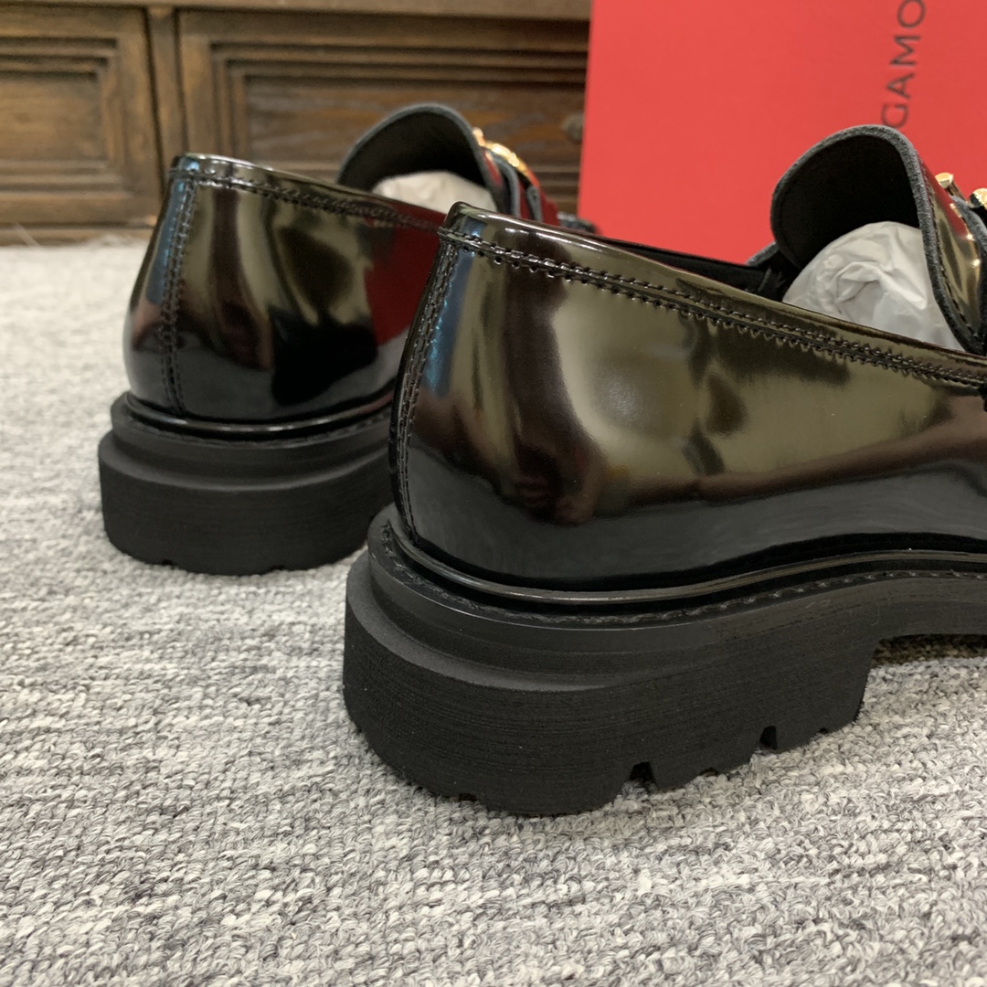 Ferragamo Style Leather Men's Shoes Men's Shoes Men's Shoes detail image 9 from source 783387