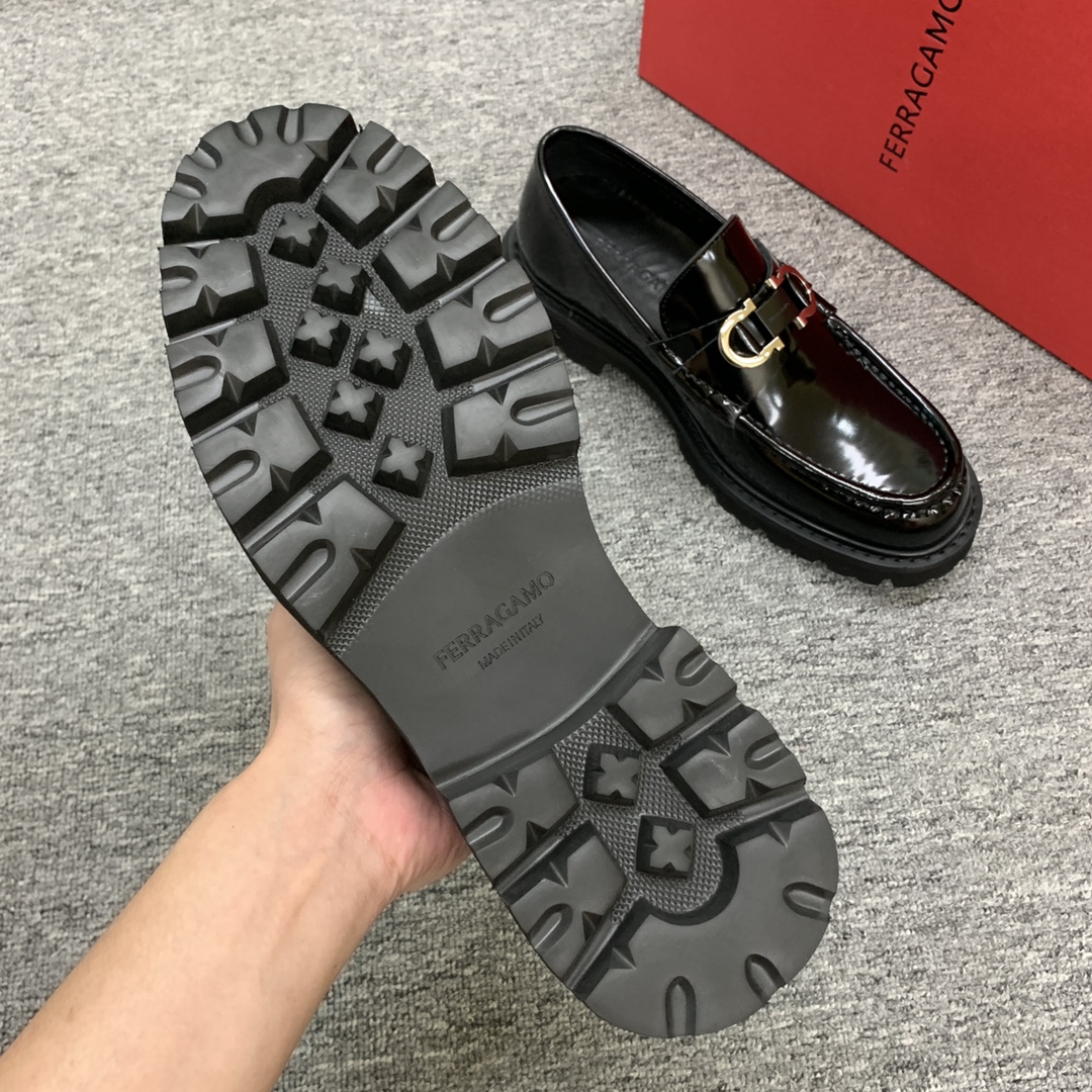 Ferragamo Style Leather Men's Shoes Men's Shoes Men's Shoes detail image 7 from source 783385