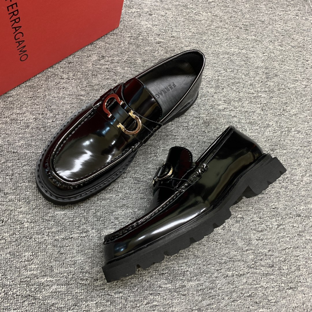 Ferragamo Style Leather Men's Shoes Men's Shoes Men's Shoes detail image 6 from source 783385