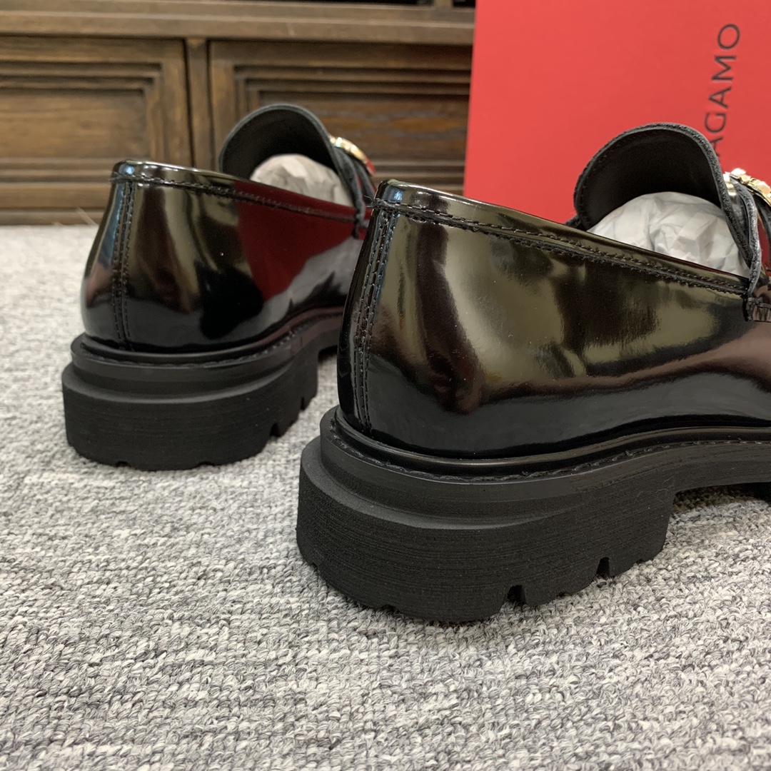 Ferragamo Style Leather Men's Shoes Men's Shoes Men's Shoes detail image 9 from source 783385