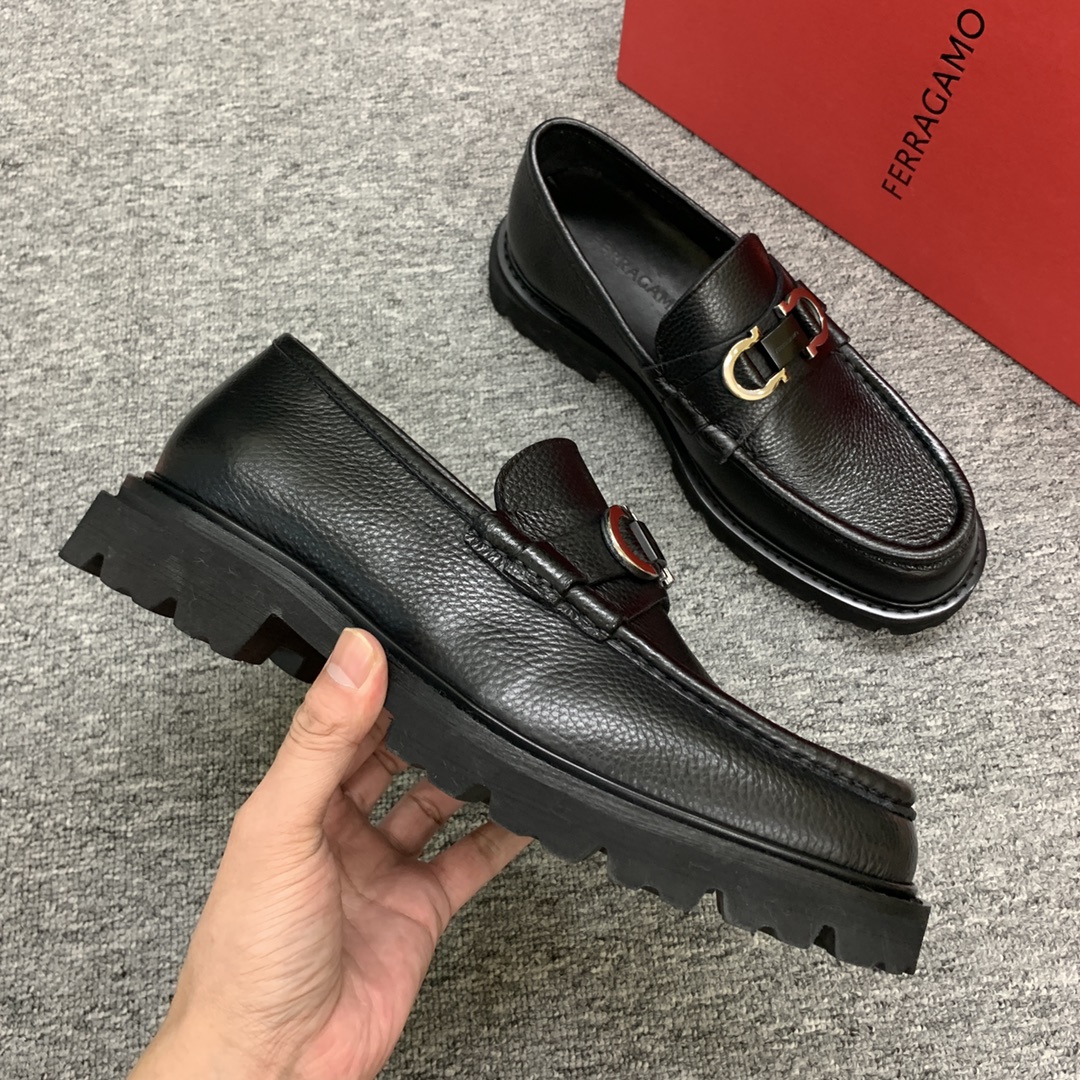 Ferragamo Style Leather Men's Shoes Men's Shoes Men's Shoes detail image 5 from source 783393