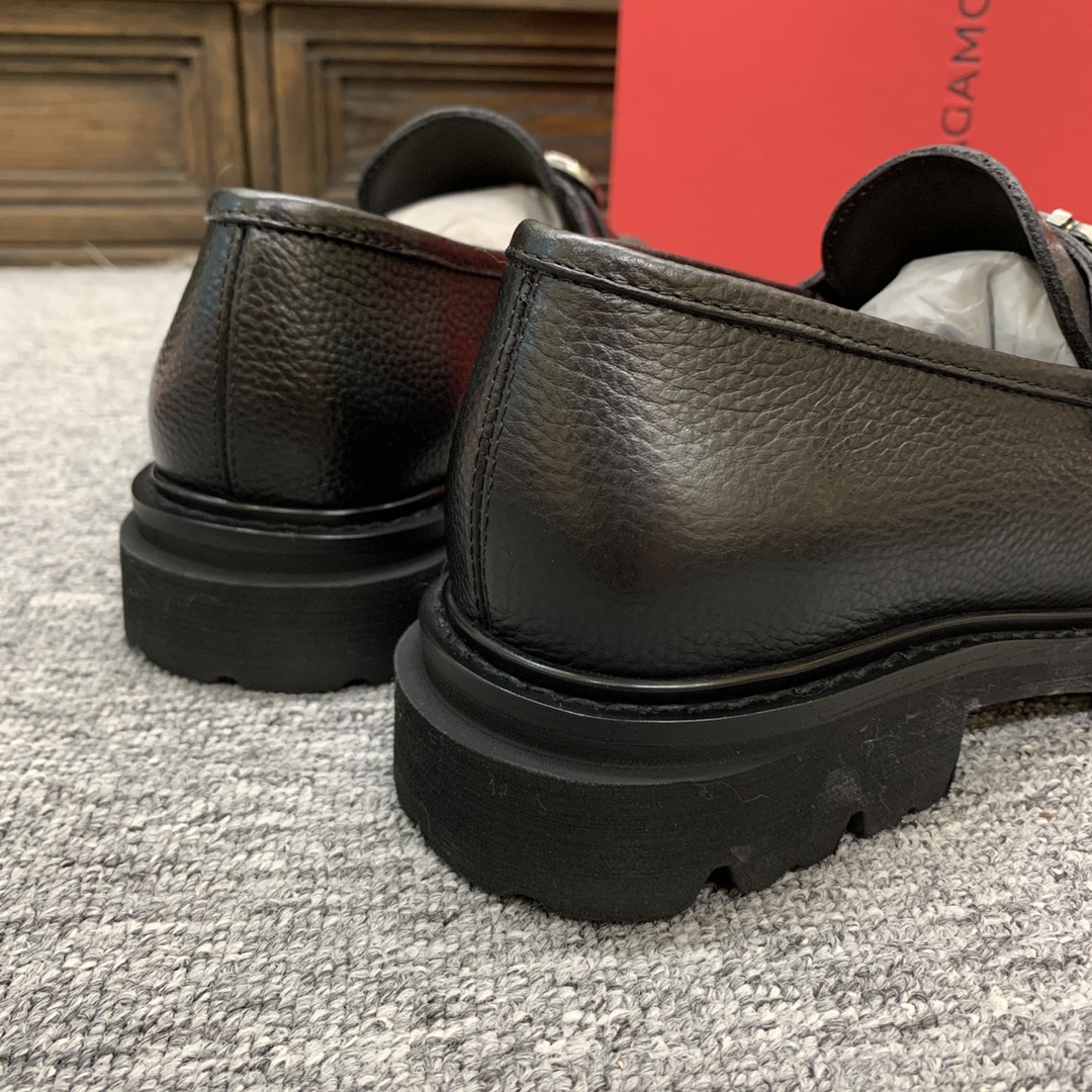Ferragamo Style Leather Men's Shoes Men's Shoes Men's Shoes detail image 9 from source 783393