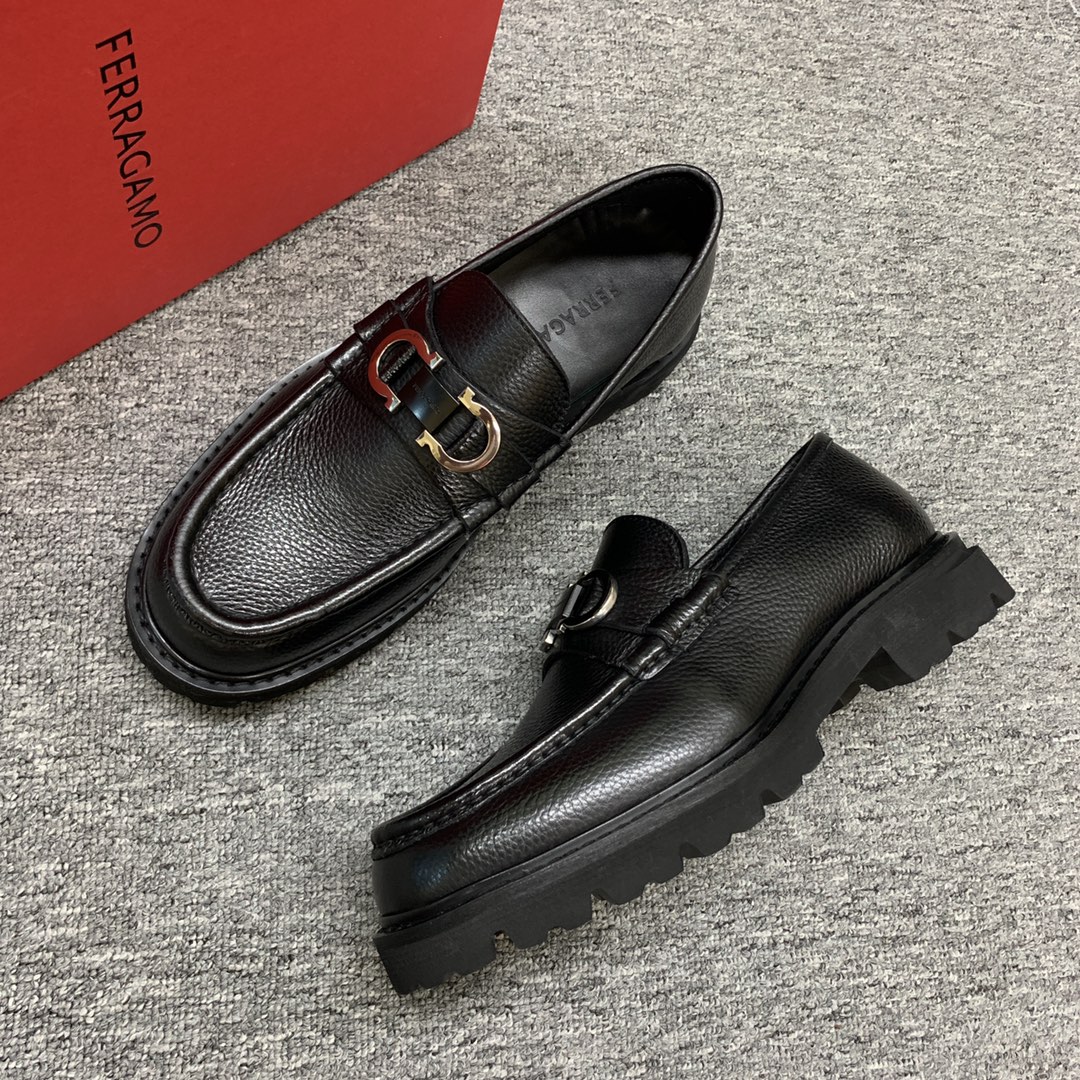 Ferragamo Style Leather Men's Shoes Men's Shoes Men's Shoes detail image 6 from source 783393