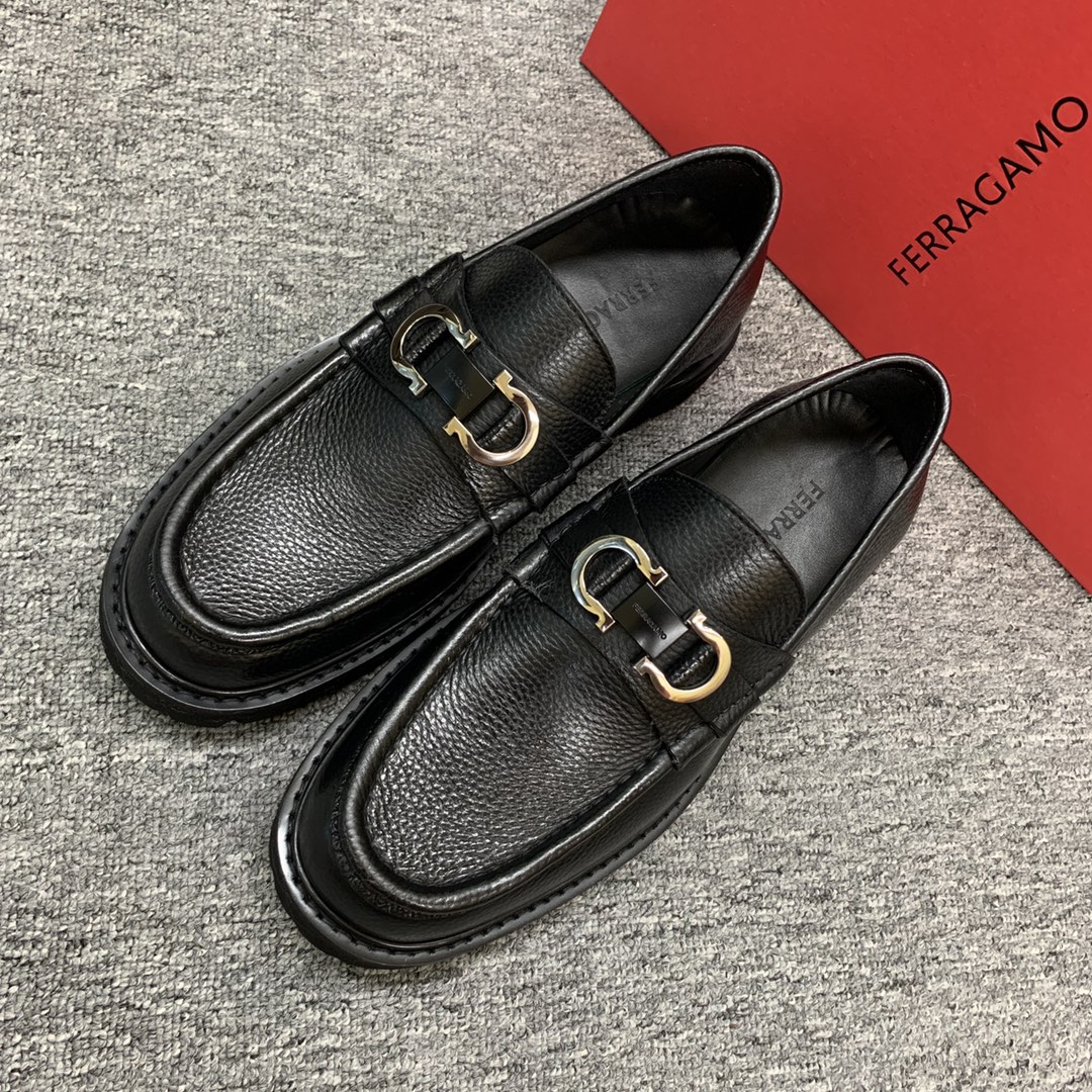 Ferragamo Style Leather Men's Shoes Men's Shoes Men's Shoes detail image 3 from source 783393