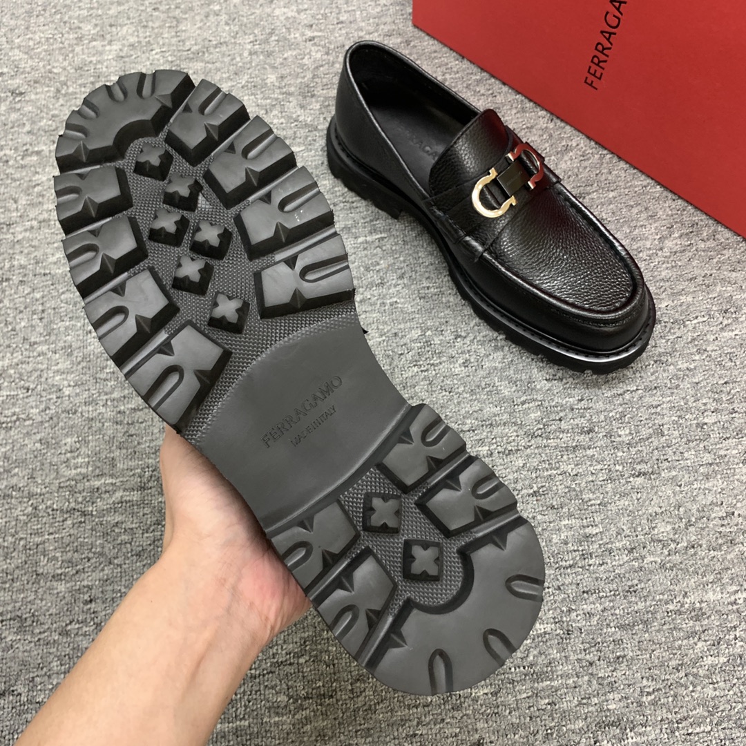 Ferragamo Style Leather Men's Shoes Men's Shoes Men's Shoes detail image 7 from source 783393