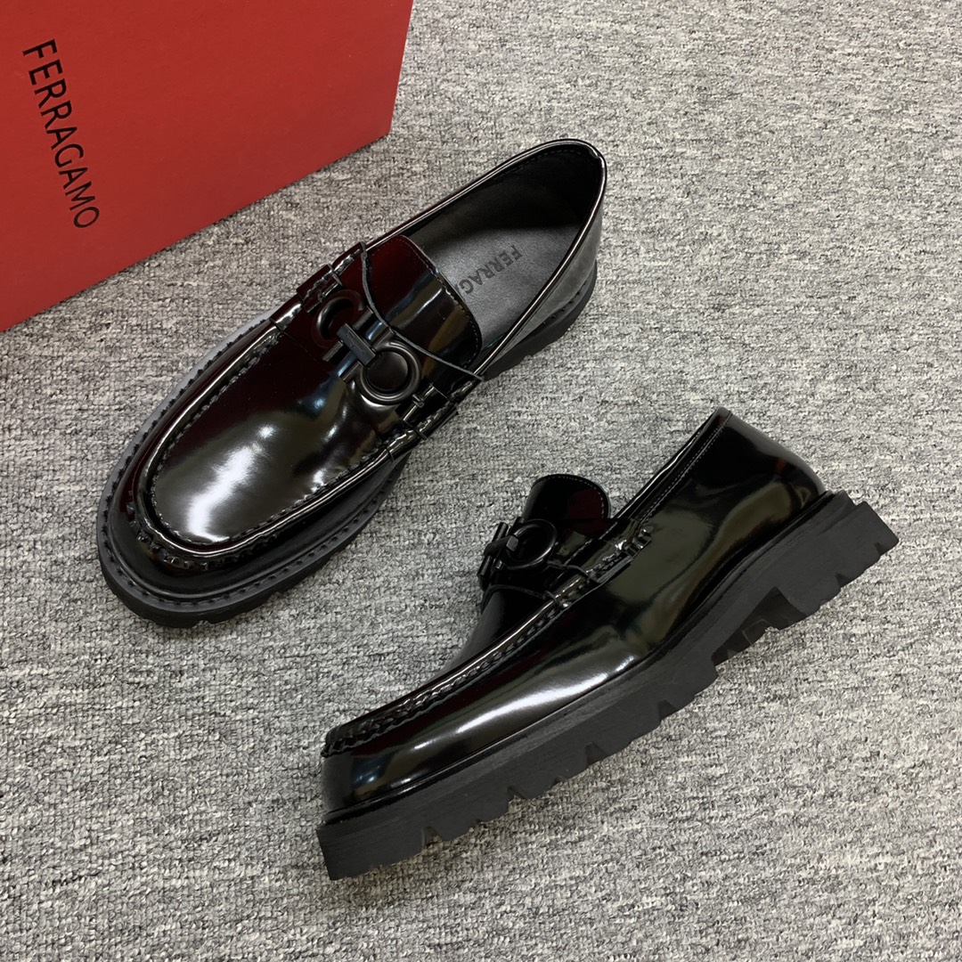 Ferragamo Style Leather Men's Shoes Men's Shoes Men's Shoes detail image 6 from source 783394