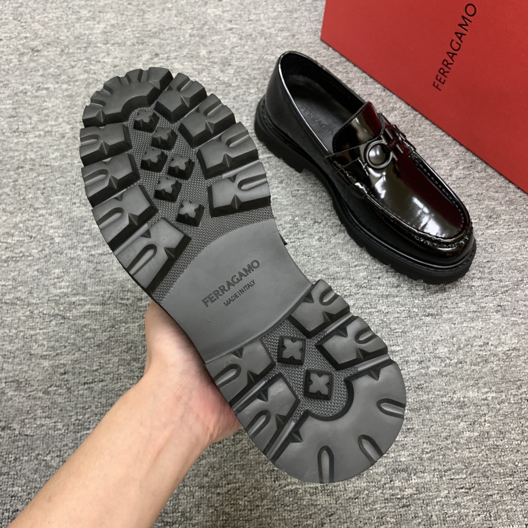 Ferragamo Style Leather Men's Shoes Men's Shoes Men's Shoes detail image 7 from source 783394