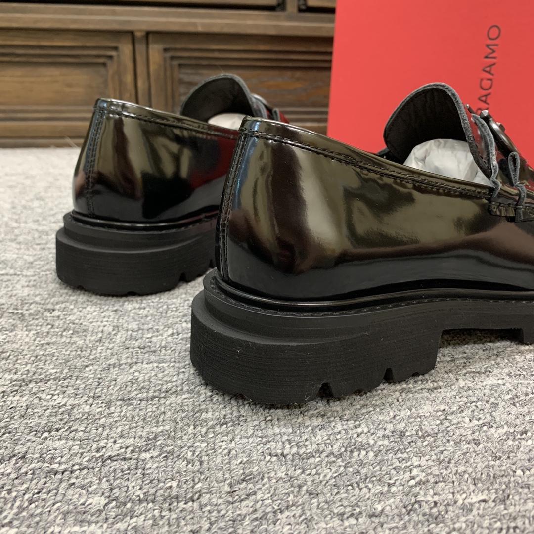 Ferragamo Style Leather Men's Shoes Men's Shoes Men's Shoes detail image 9 from source 783394