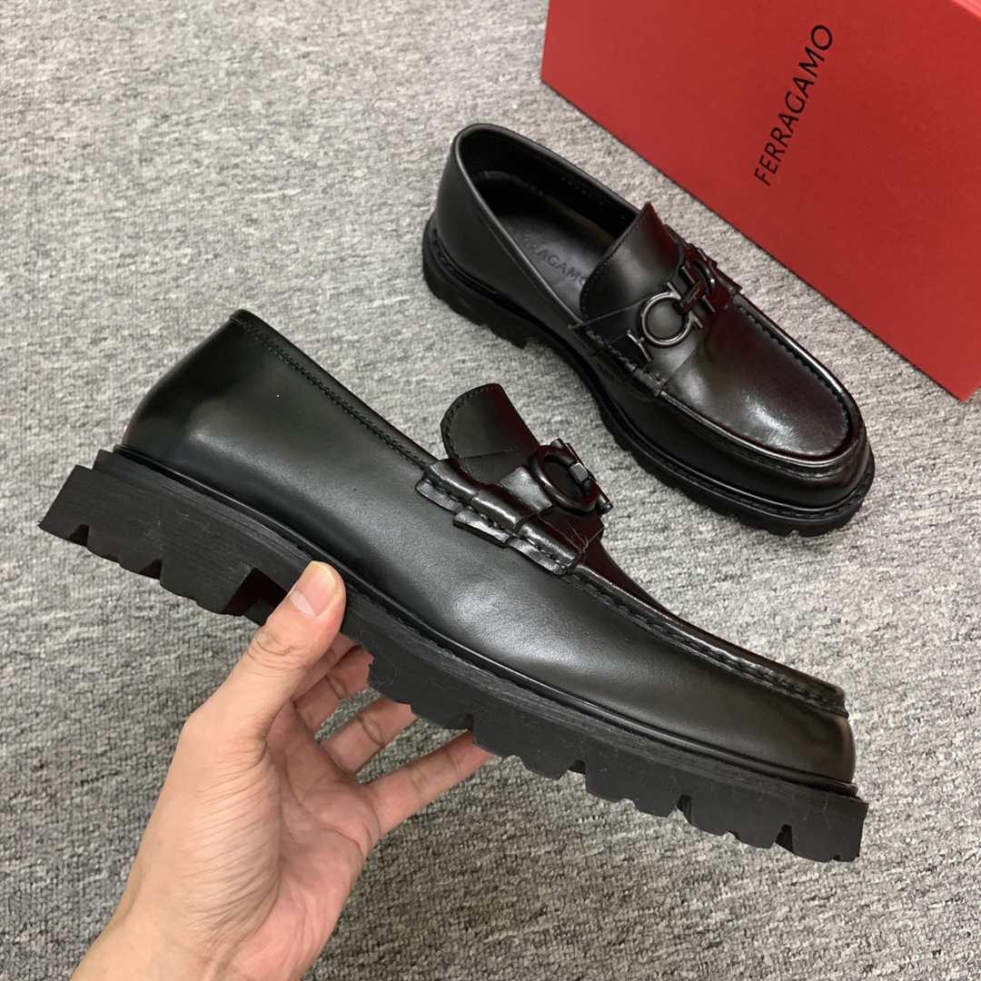 Ferragamo Style Leather Men's Shoes Men's Shoes Men's Shoes detail image 5 from source 783390