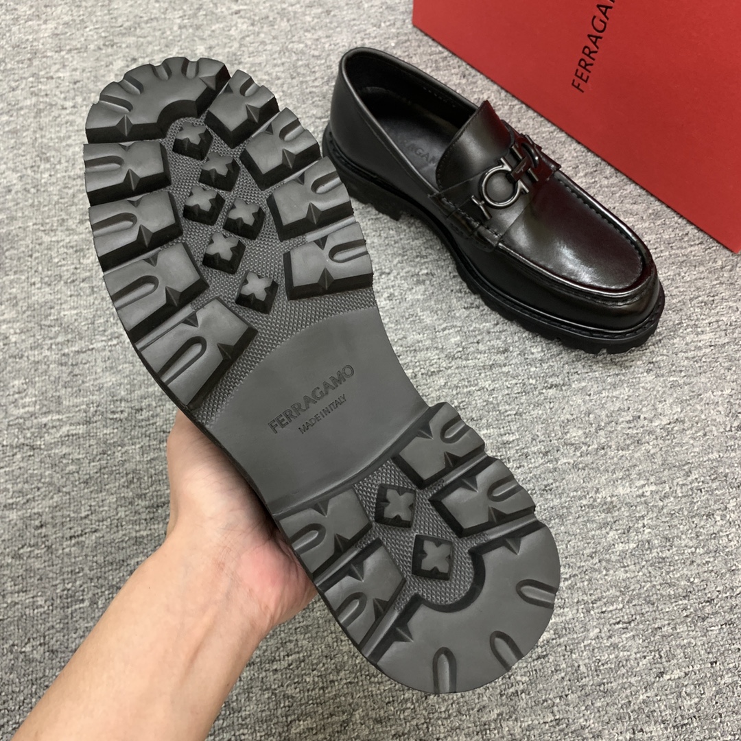 Ferragamo Style Leather Men's Shoes Men's Shoes Men's Shoes detail image 7 from source 783390