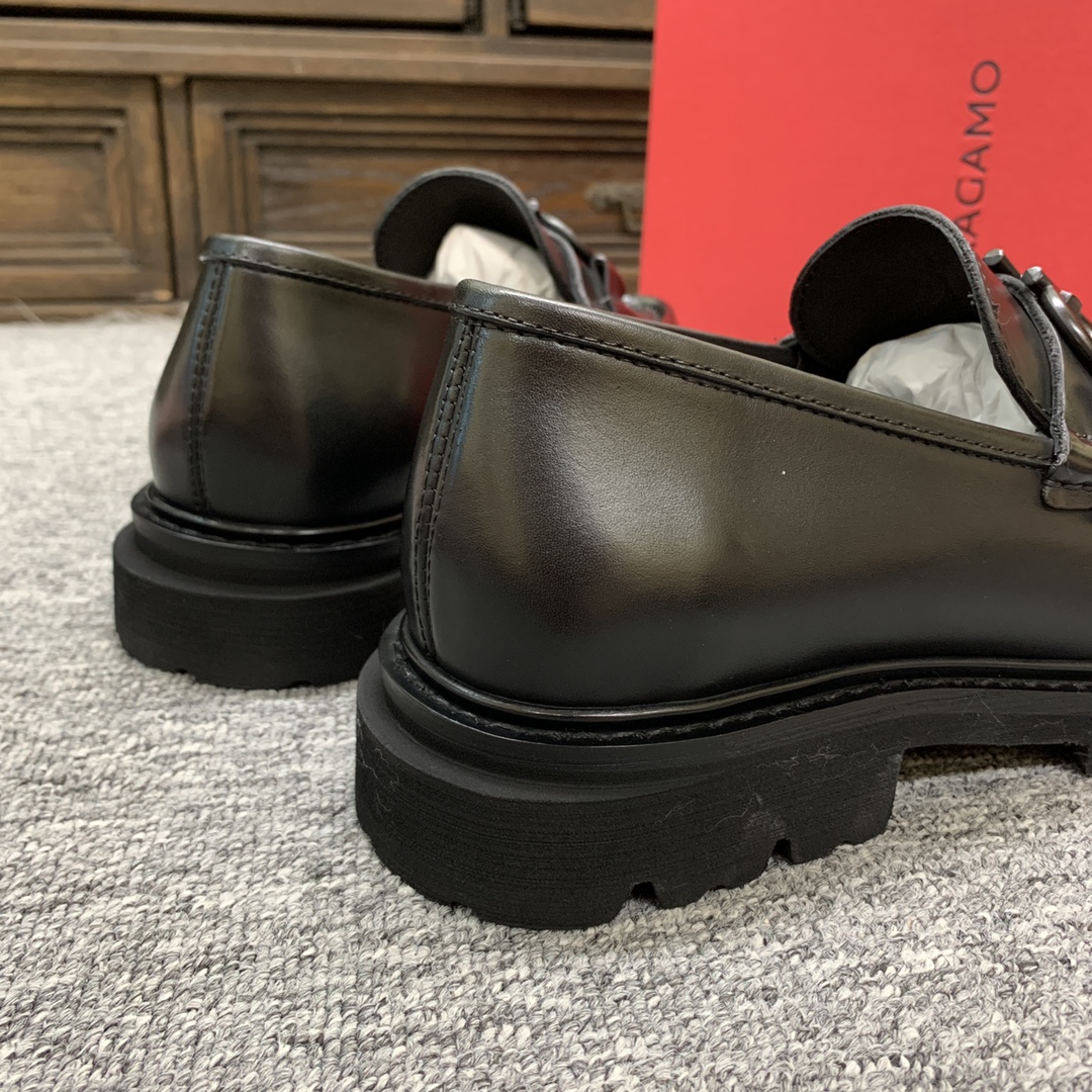 Ferragamo Style Leather Men's Shoes Men's Shoes Men's Shoes detail image 9 from source 783390