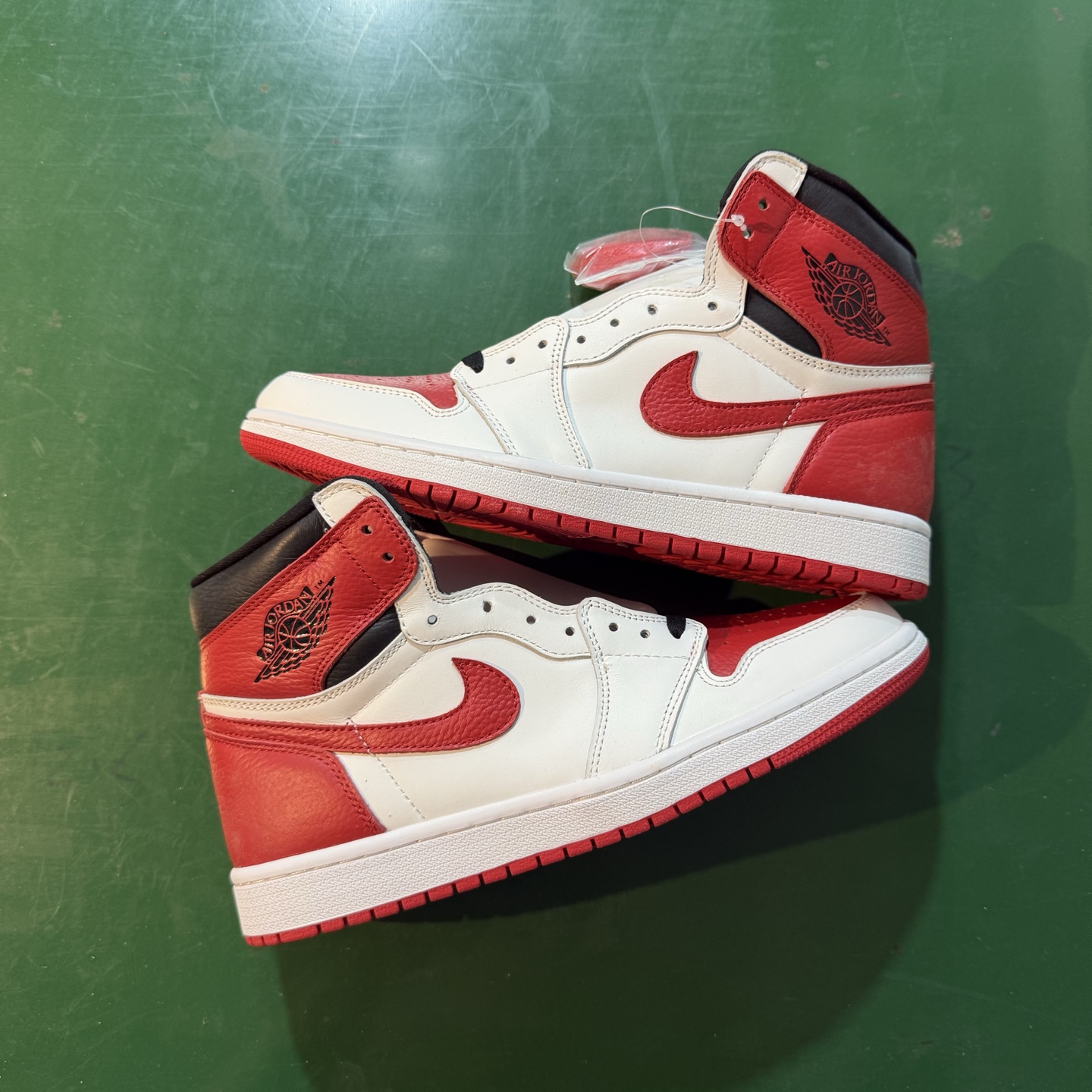 Air Jordan AJ1 Retro 高帮 白红 全新工厂出货 -161 全新升级网板中底 原楦原纸
