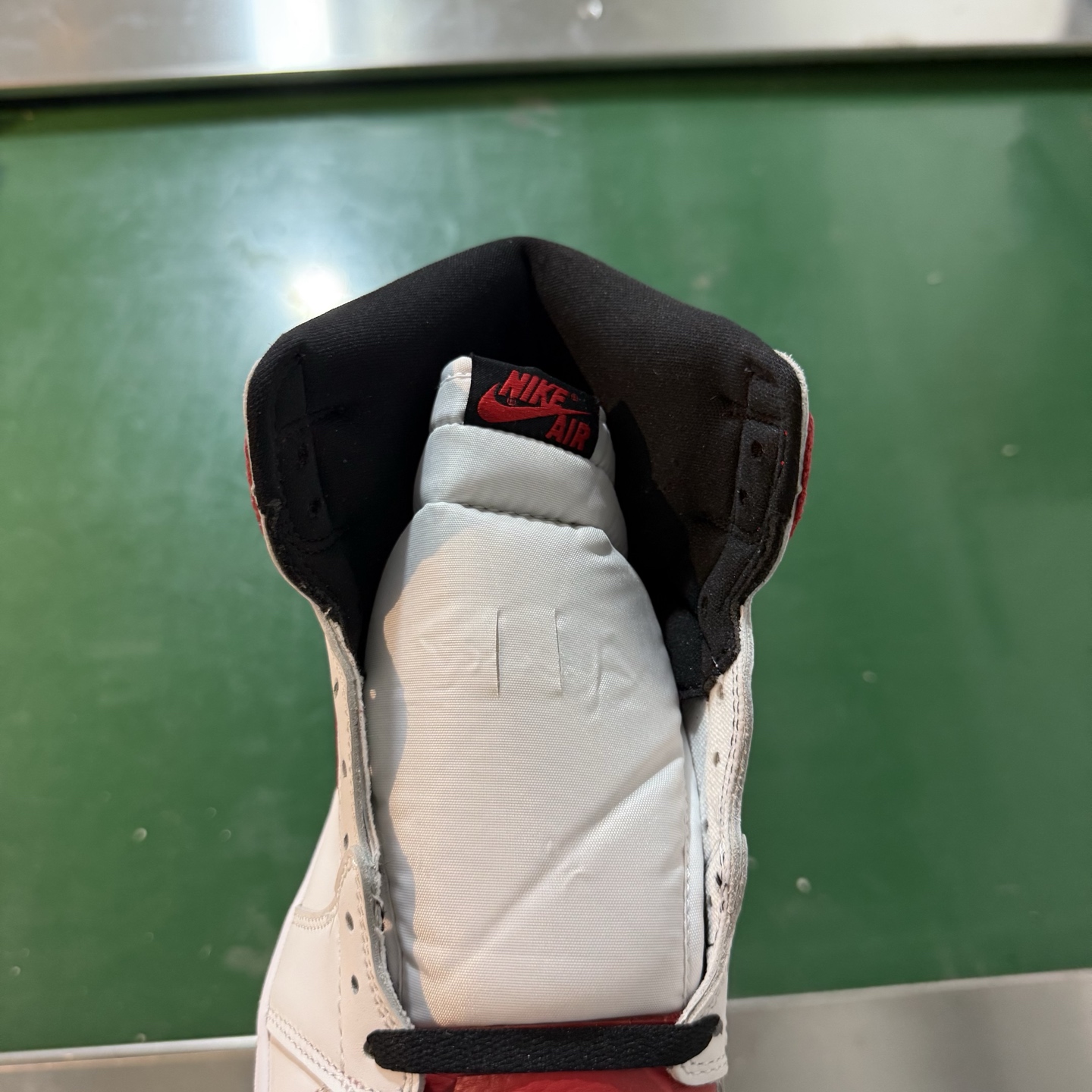 Air Jordan AJ1 Retro 高帮 白红 全新工厂出货 -161 全新升级网板中底 原楦原纸