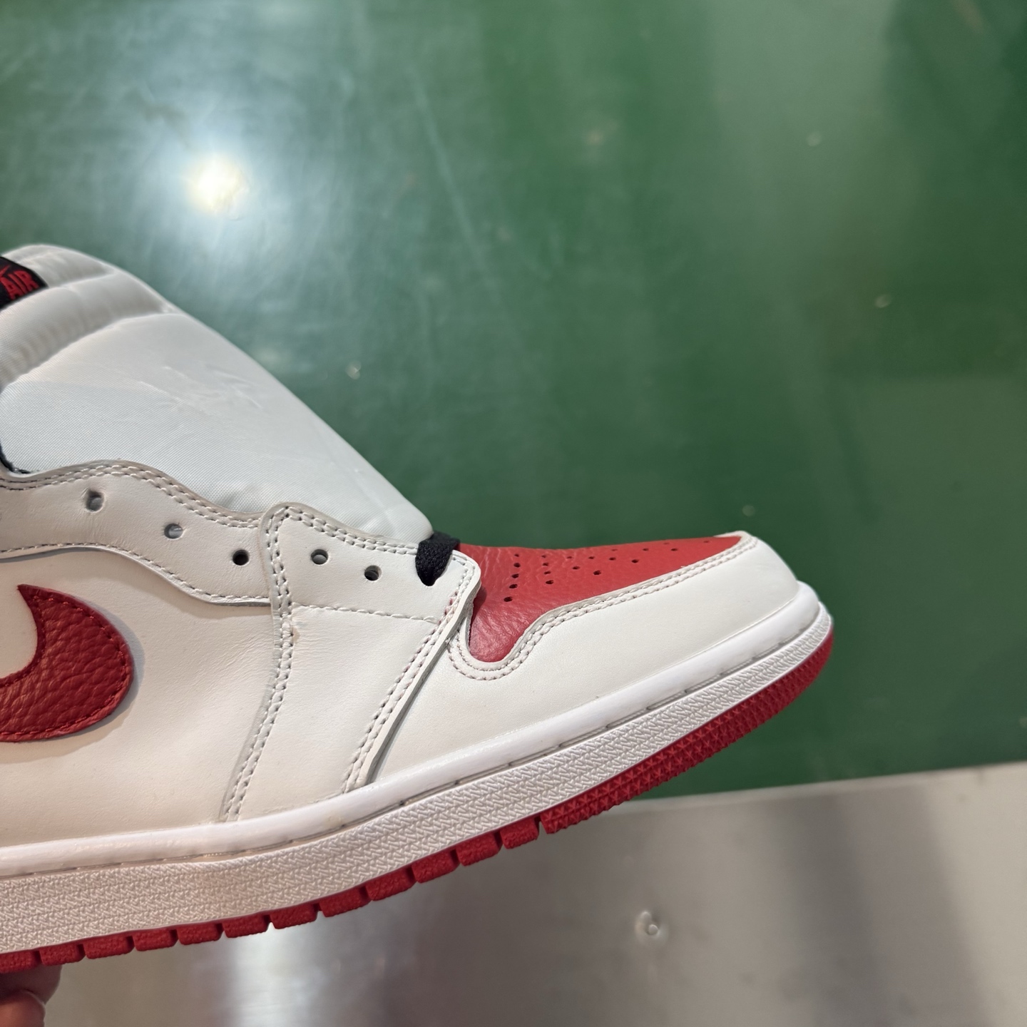 Air Jordan AJ1 Retro 高帮 白红 全新工厂出货 -161 全新升级网板中底 原楦原纸