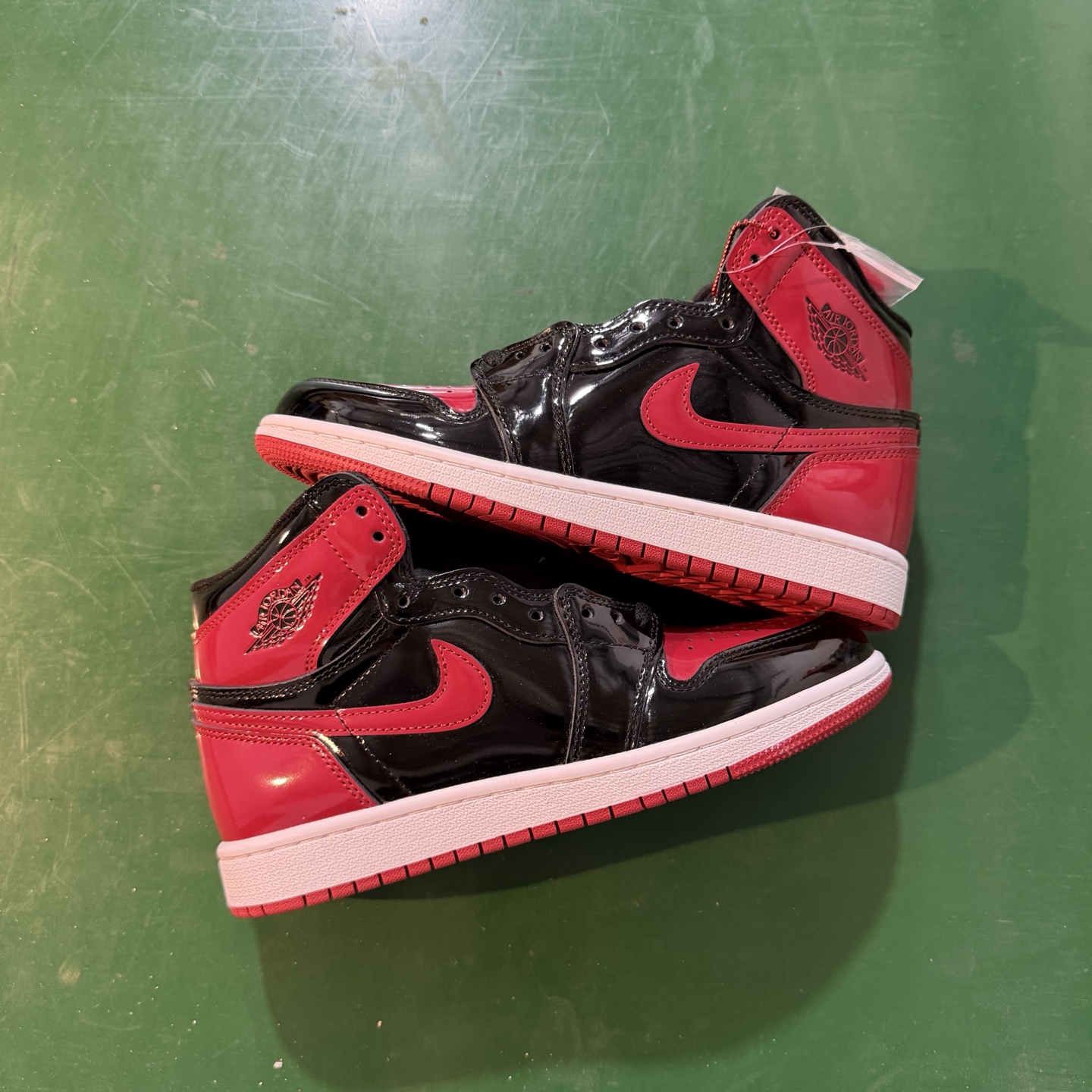 Air Jordan AJ1 Retro 高帮 黑红漆皮 全新工厂出货 -036 全新升级网板中底 原楦