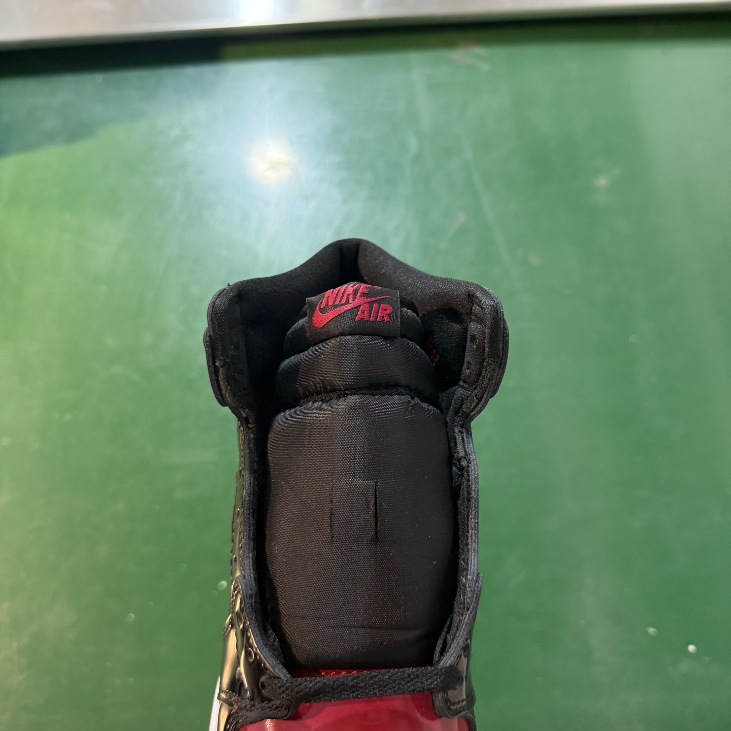 Air Jordan AJ1 Retro 高帮 黑红漆皮 全新工厂出货 -036 全新升级网板中底 原楦