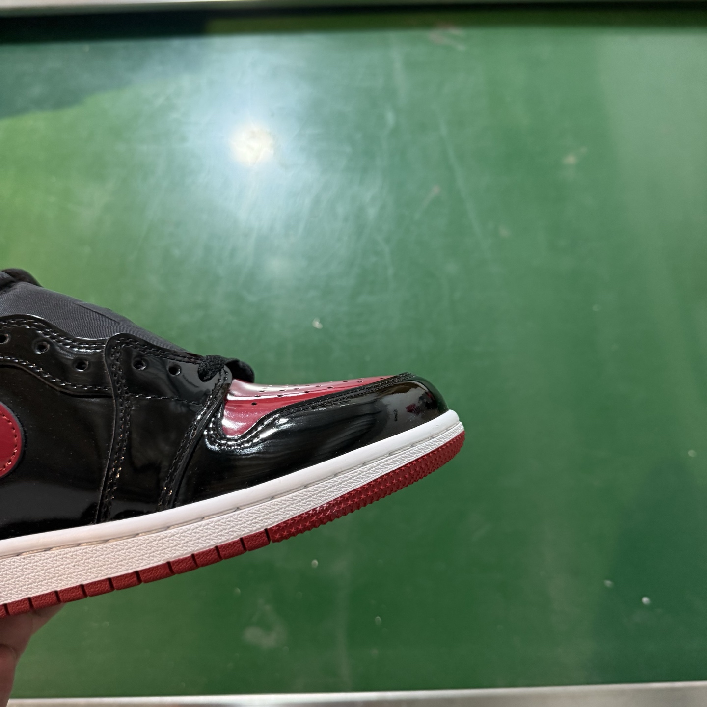 Air Jordan AJ1 Retro 高帮 黑红漆皮 全新工厂出货 -036 全新升级网板中底 原楦