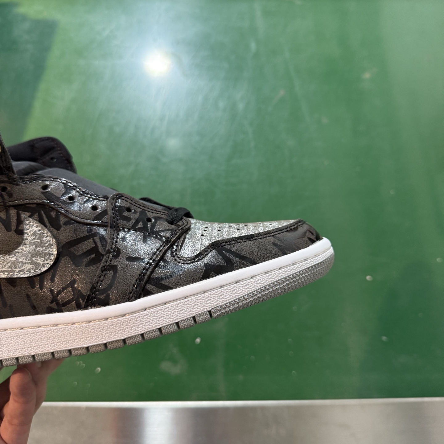 Air Jordan AJ1 Retro 高帮 黑灰禁穿 全新工厂出货 -036 全新升级网板中底 原楦