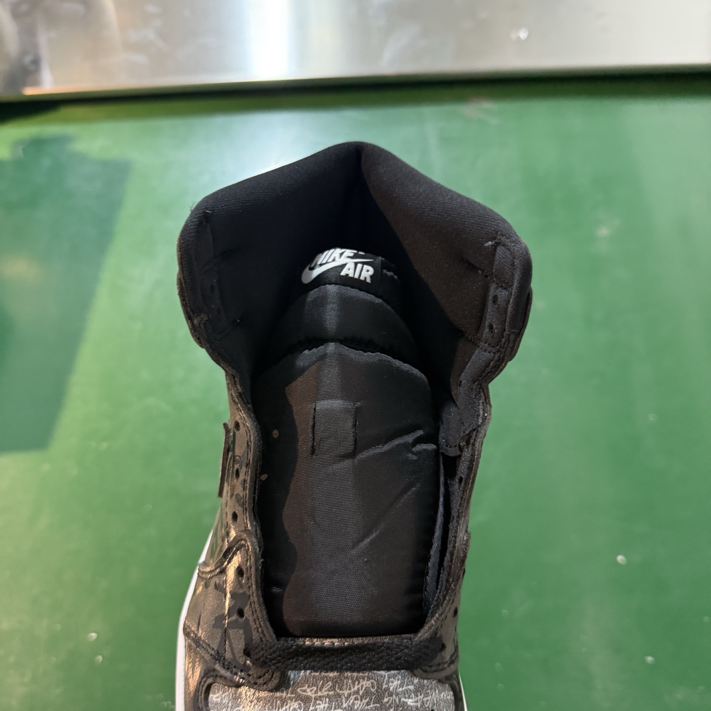Air Jordan AJ1 Retro 高帮 黑灰禁穿 全新工厂出货 -036 全新升级网板中底 原楦