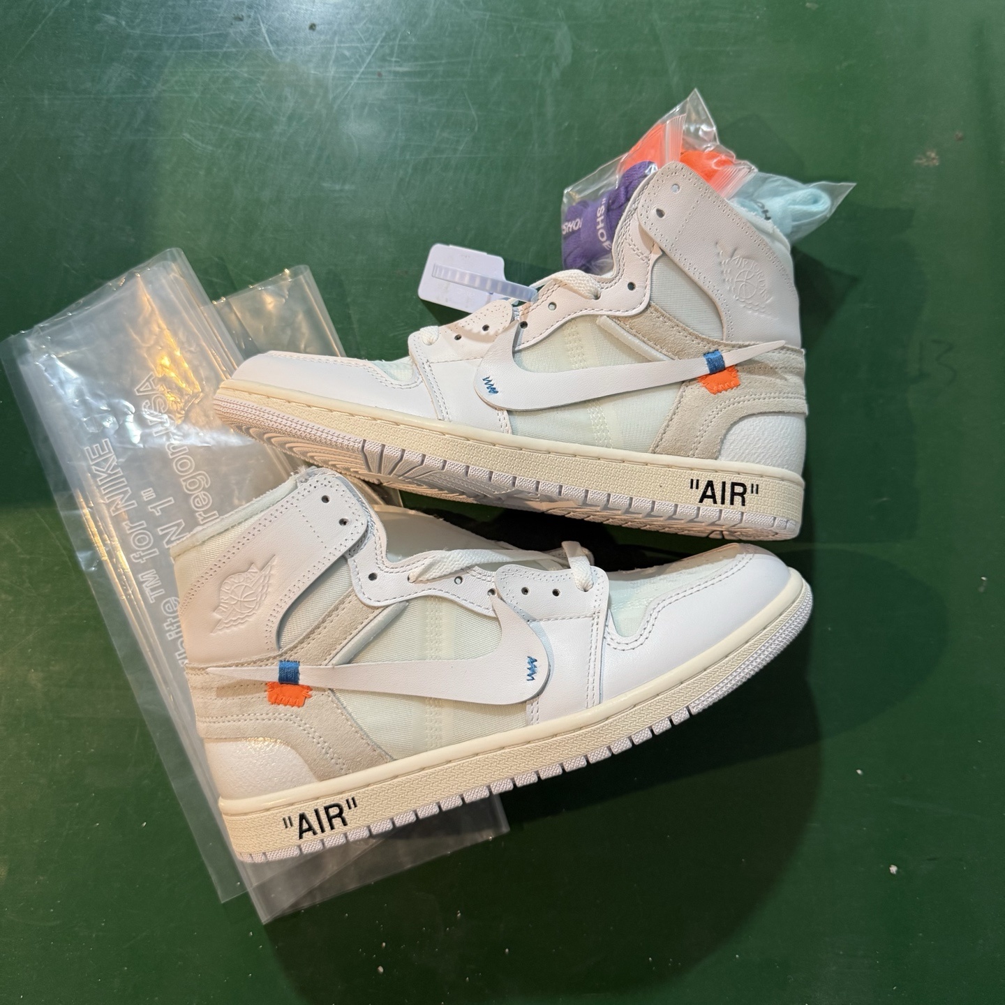 Air Jordan AJ1 Retro 高帮 OFF-WHITE 白色联名 全新工厂出货 AQ0818