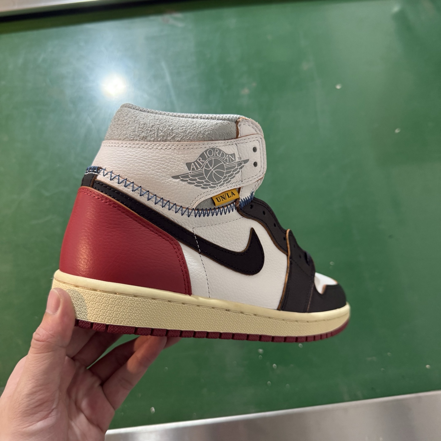 Air Jordan AJ1 Retro 高帮 UN红色 全新工厂出货 BV1300-106全新升级网板