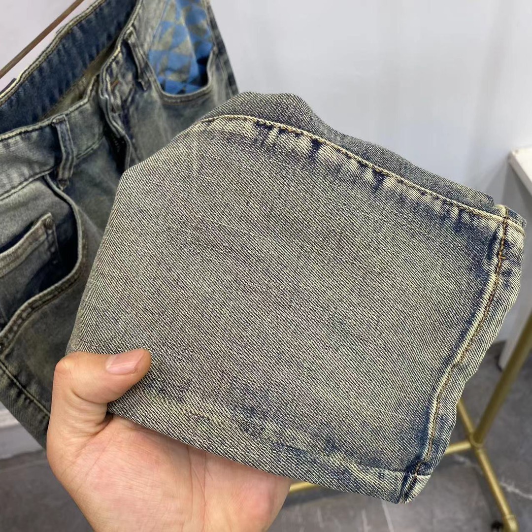 PRADA Pradas 2024s: Original Water-Purification Fabric Jeans with Unique Details - 图片 4