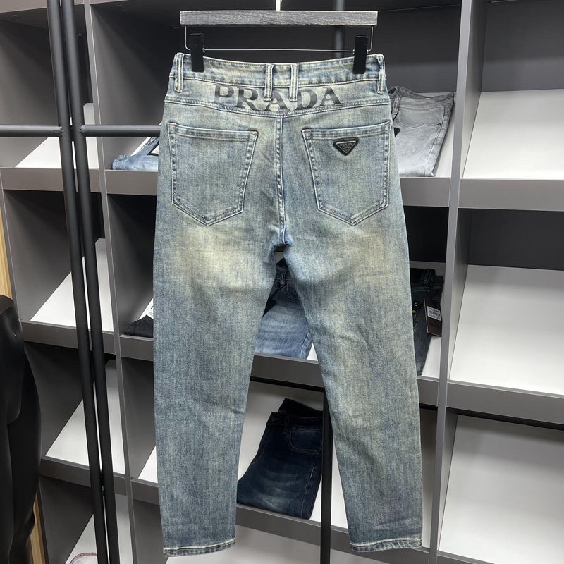 Prada 2024s Jeans: Original Water-Purification Fabric, Unique Design, High Quality. - 图片 1