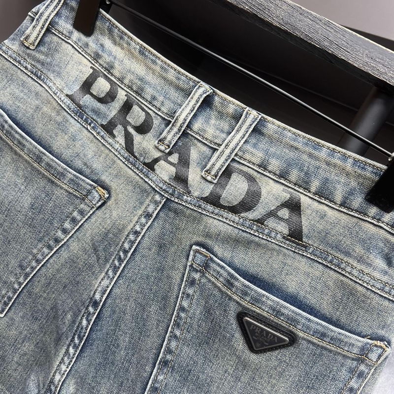 Prada 2024s Jeans: Original Water-Purification Fabric, Unique Design, High Quality. - 图片 4