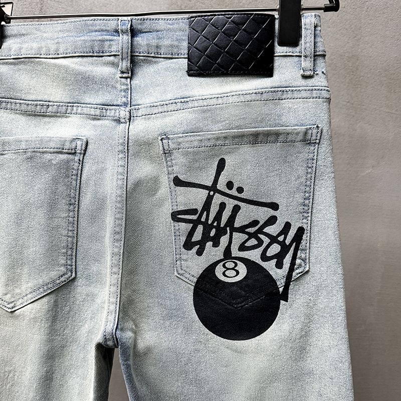 Stylish Stussis 2024s Jeans: Original Plant, Water-Purification Fabric, Unique Design. - 图片 6