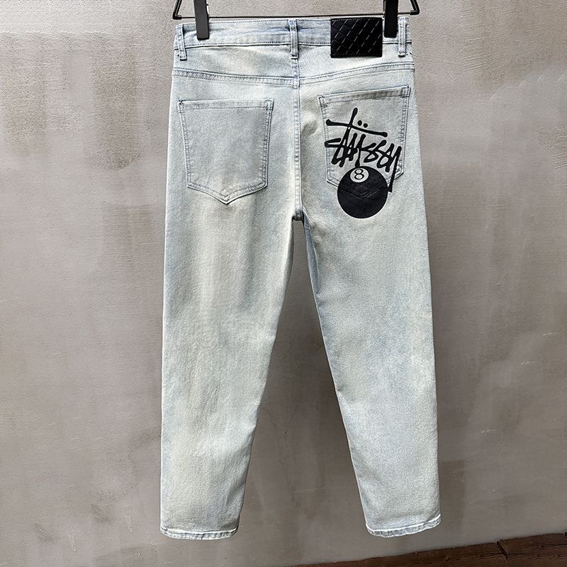 Stylish Stussis 2024s Jeans: Original Plant, Water-Purification Fabric, Unique Design. - 图片 2