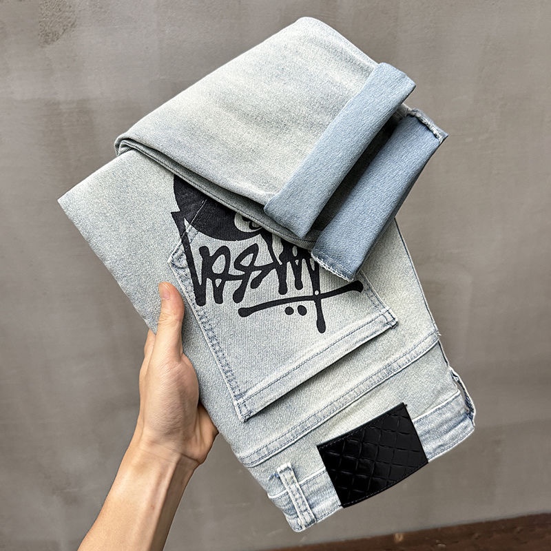 Stylish Stussis 2024s Jeans: Original Plant, Water-Purification Fabric, Unique Design.