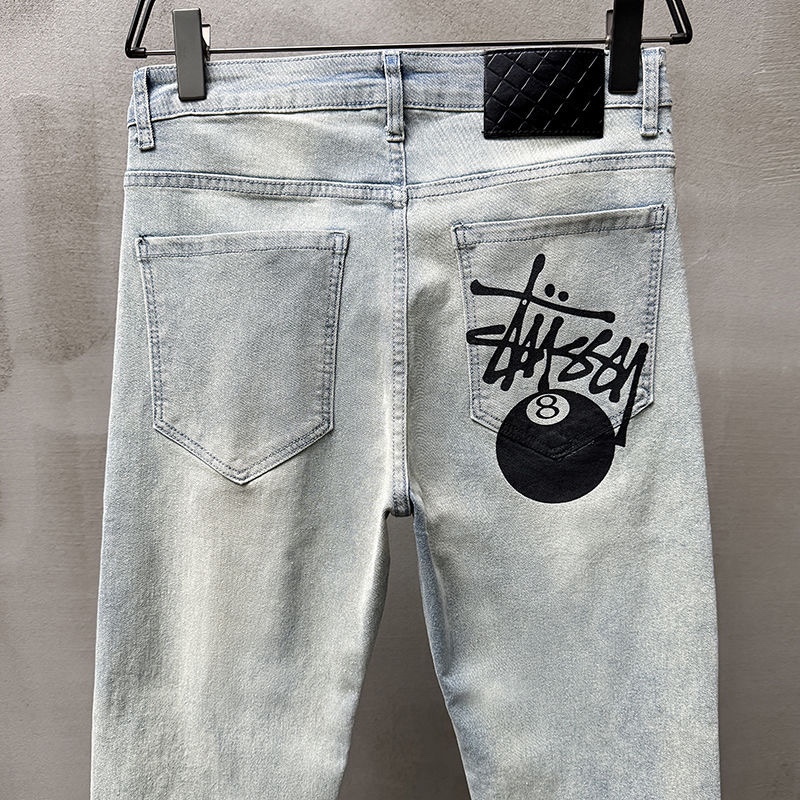 Stylish Stussis 2024s Jeans: Original Plant, Water-Purification Fabric, Unique Design. - 图片 4