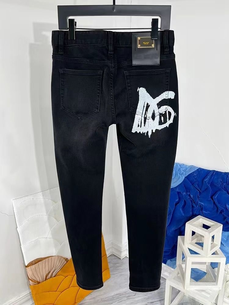 Luxurious DG Gold Jeans: Original Water-Purification Fabric, High-Quality Design - 图片 8