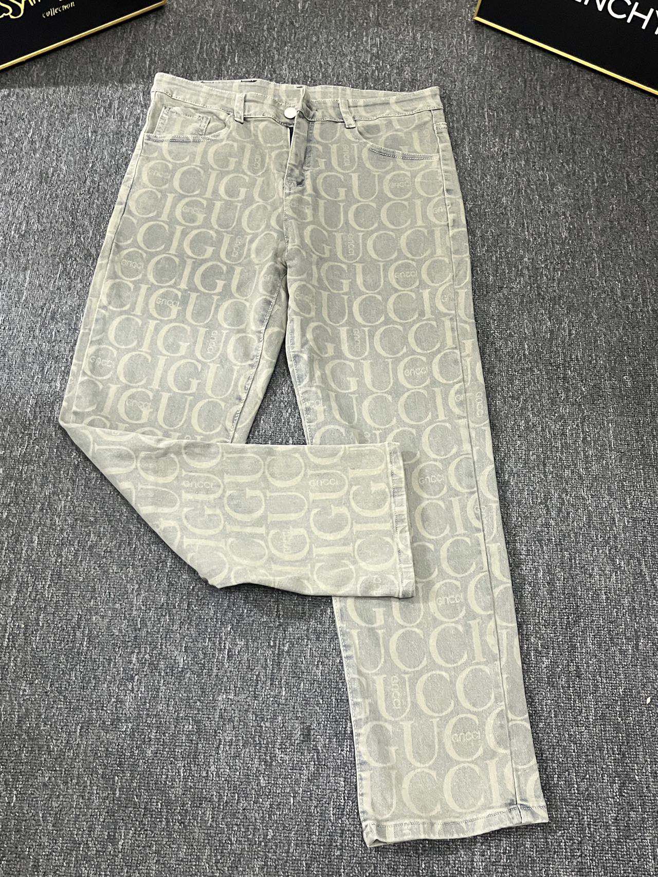 New European Style GUCCI Summer 2024 Collection: Danning Water Wash Jeans & Luxury Experience - 图片 5