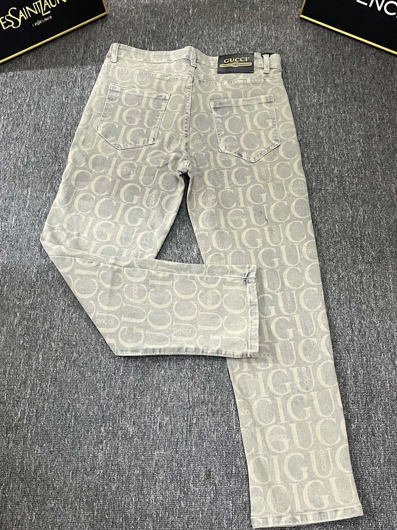 New European Style GUCCI Summer 2024 Collection: Danning Water Wash Jeans & Luxury Experience - 图片 8