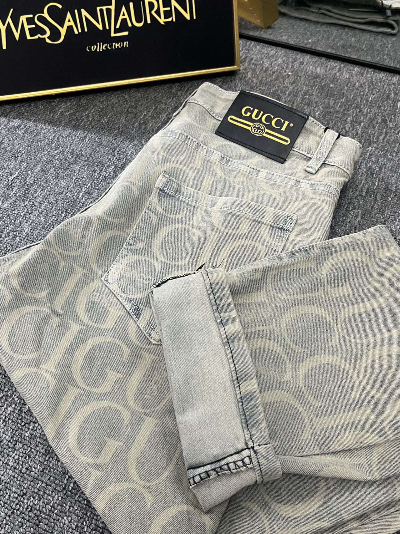 New European Style GUCCI Summer 2024 Collection: Danning Water Wash Jeans & Luxury Experience - 图片 2