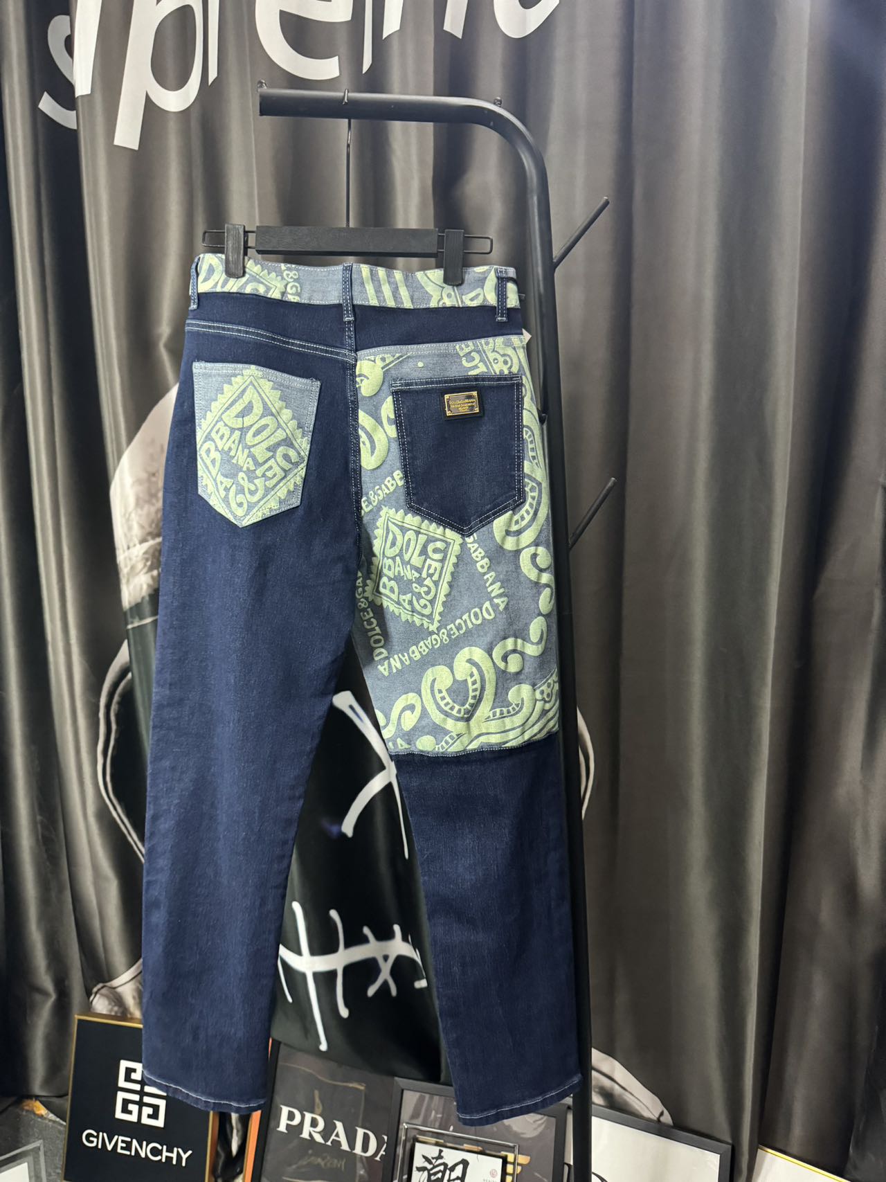 Luxurious DG Gold Jeans: Original Water-Purification Fabric, High-Quality Design - 图片 1