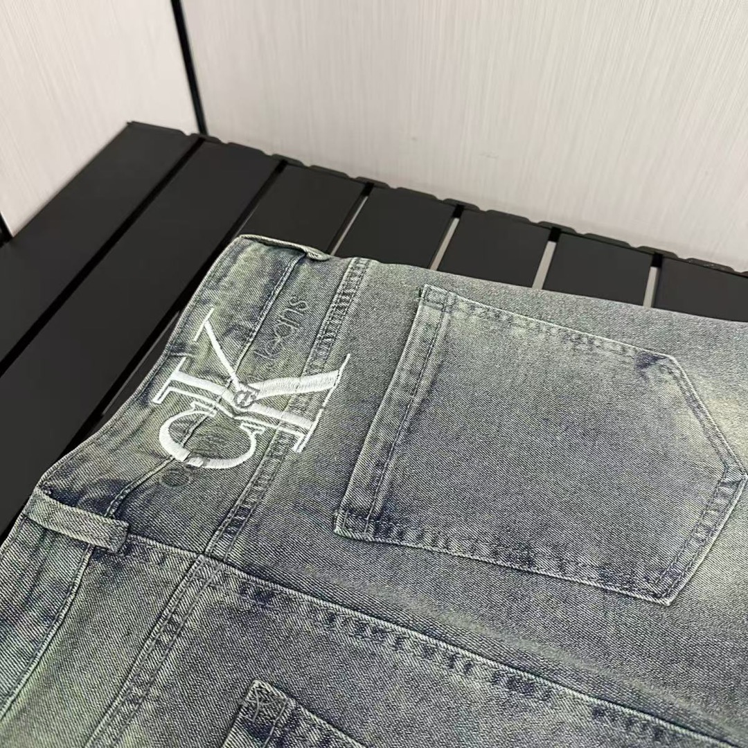 “Super-Sweet CK Jeans: Top-Level Khmer Water Washed Cowboy Fabric” - 图片 5